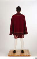  Photos Man in Historical Dress 27 a poses red cloak whole body 0005.jpg